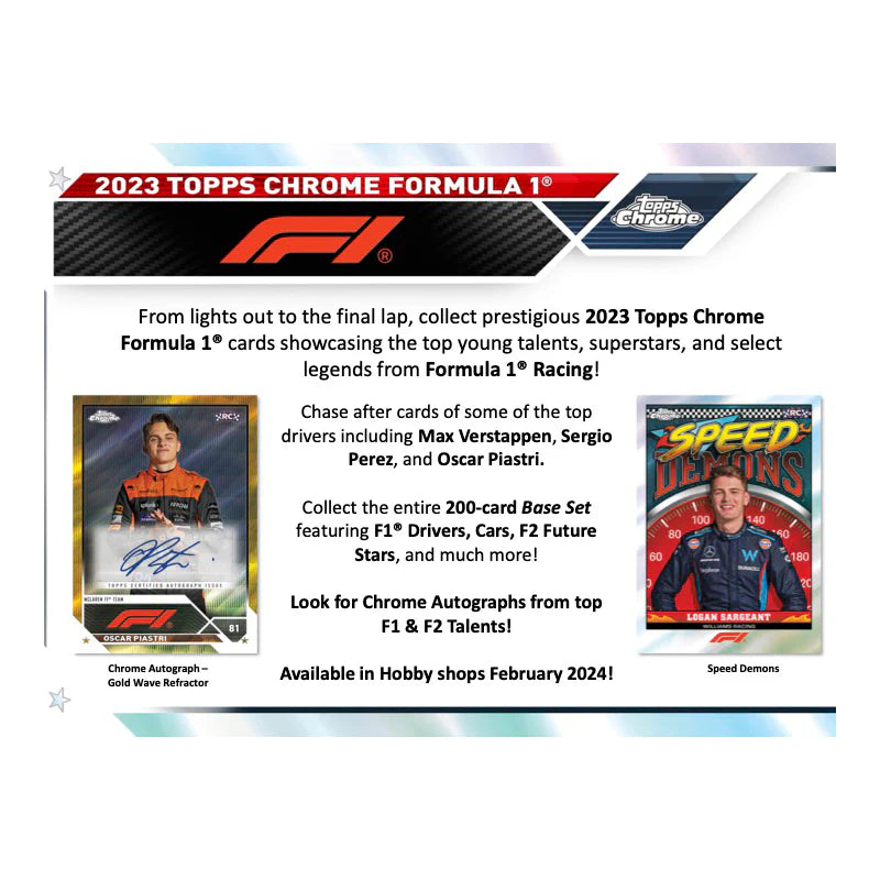 2023 Topps Chrome Formula 1 Hobby Box