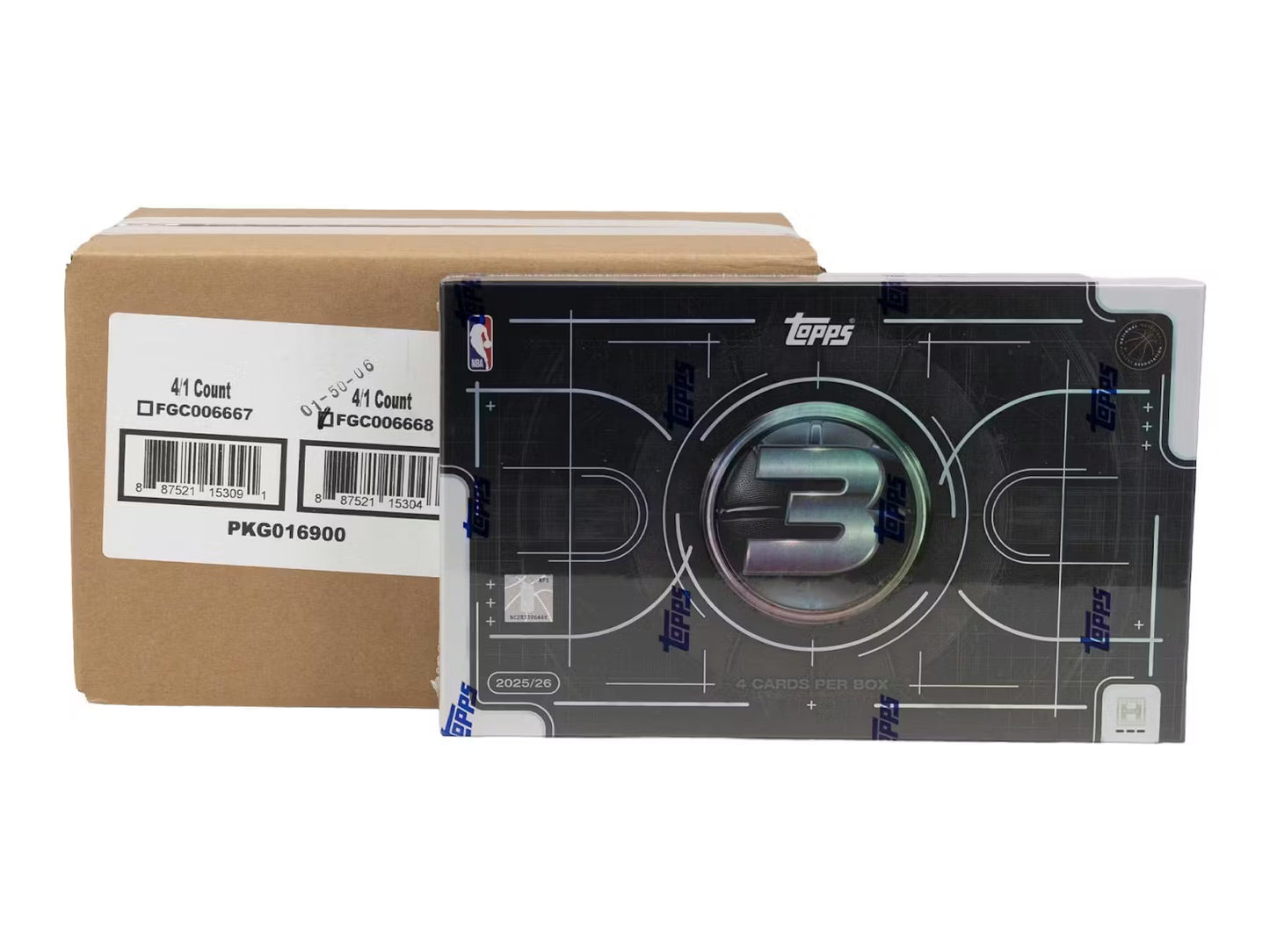 2025-26 Topps 3 Hobby 4-box Case