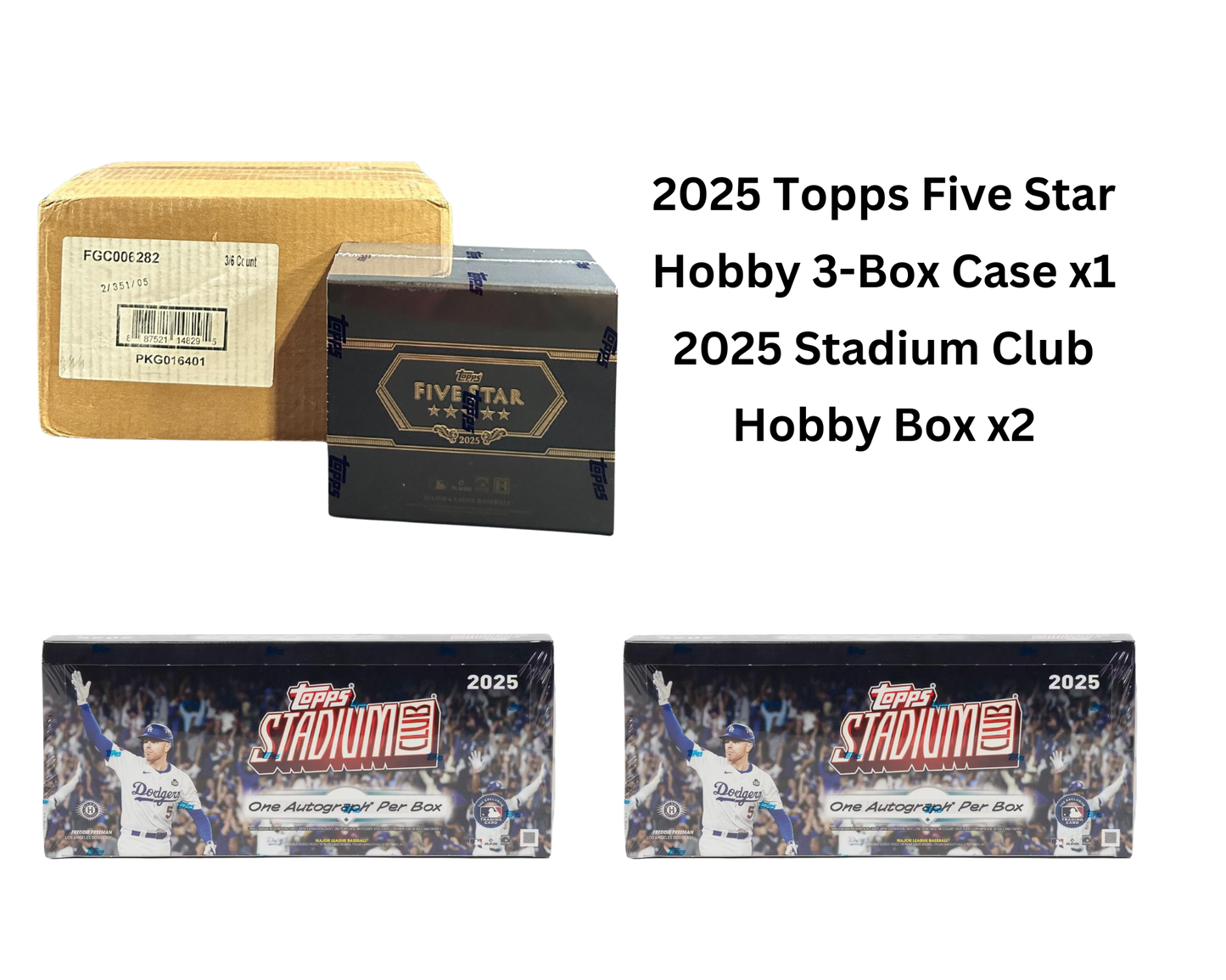 Mixer Break #66: 1x 2025 Topps Five Star 3-Box Hobby Case / 2x 2025 Stadium Club Hobby Box Break - PICK YOUR TEAM