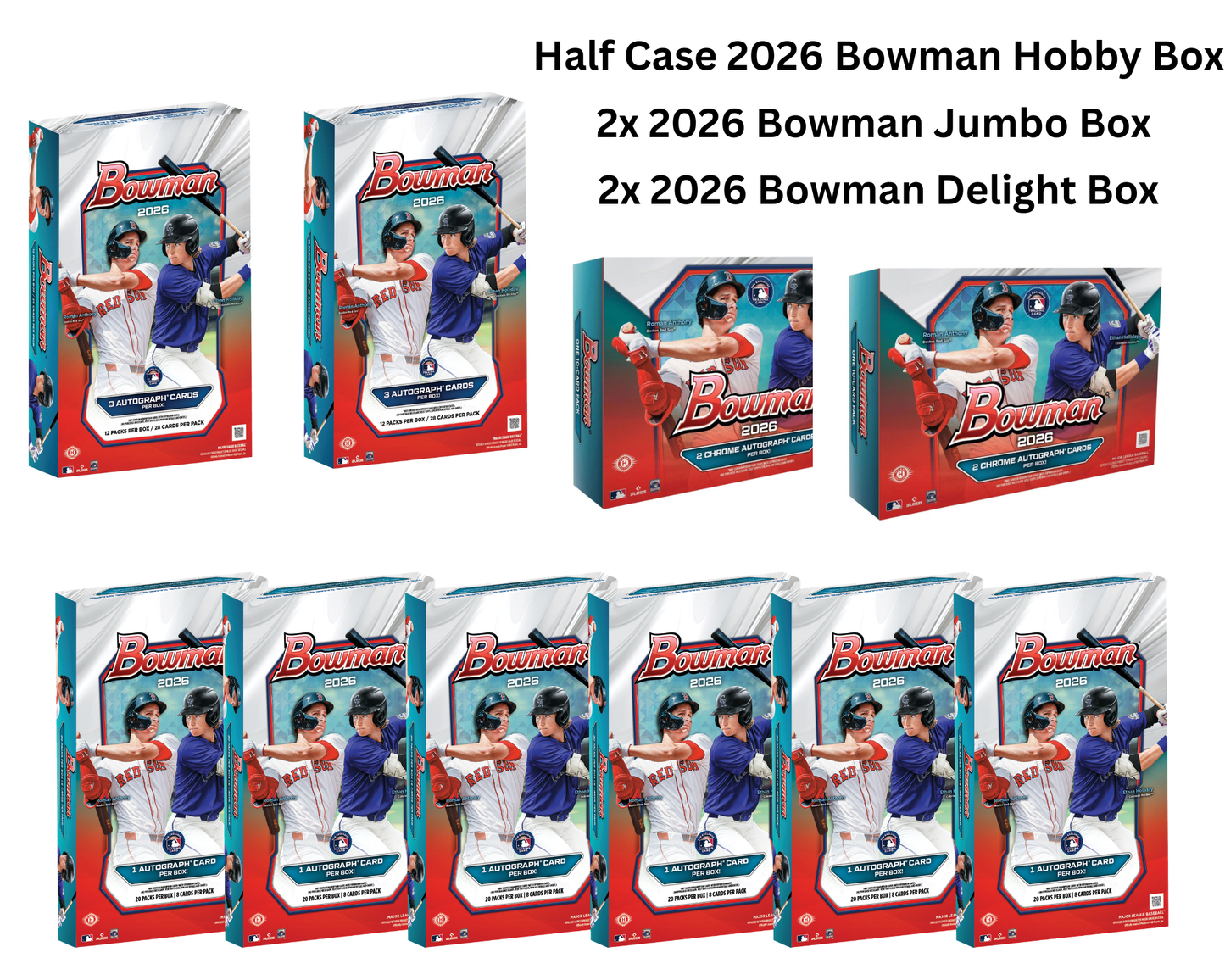 Mixer Break #70: Half Case 2026 Bowman Baseball Hobby / 2x 2026 Bowman Jumbo / 2x 2026 Bowman Delight Box Break - PICK YOUR TEAM
