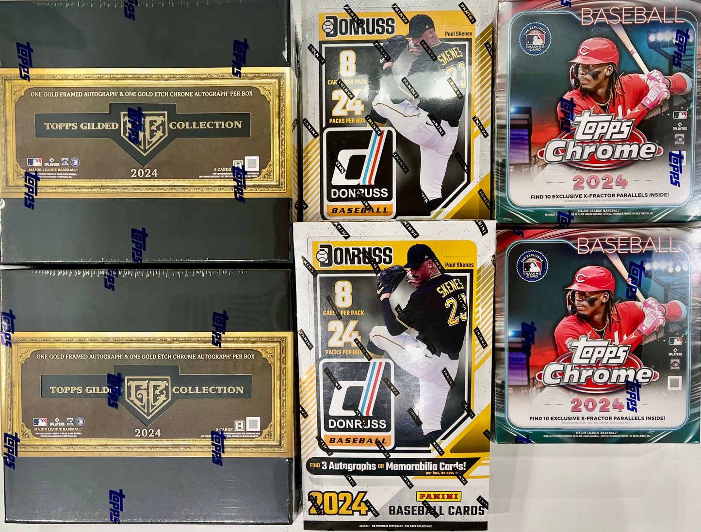 Mixer Break #13: 2024 Topps Gilded Collection Hobby x2 // 2024 Donruss Baseball Hobby x2 // 2024 Topps Chrome Monster Box x2 - PICK YOUR TEAM