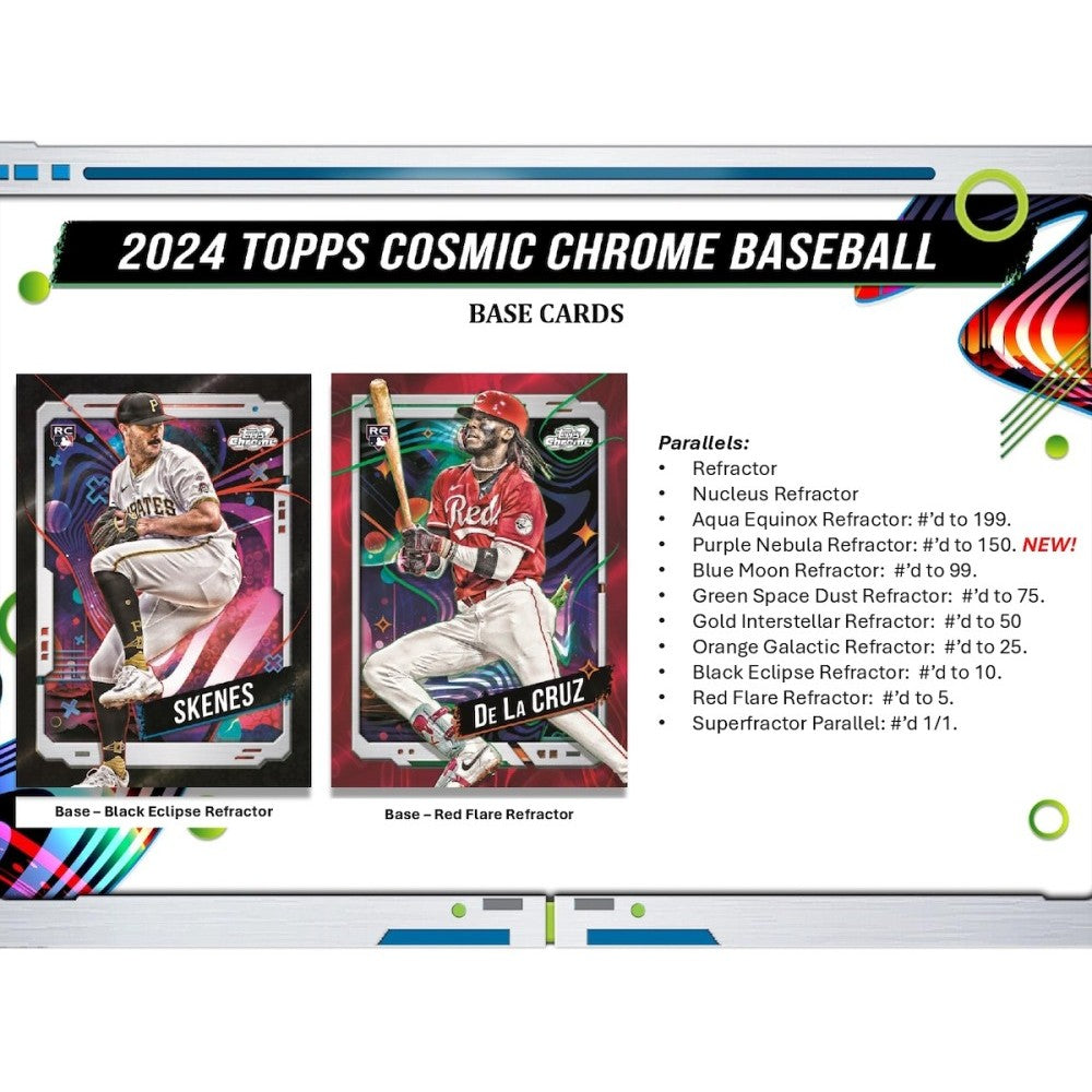 2024 Topps Cosmic Chrome Baseball Hobby 6 Box Half-Case Break #1 - PICK YOUR TEAM