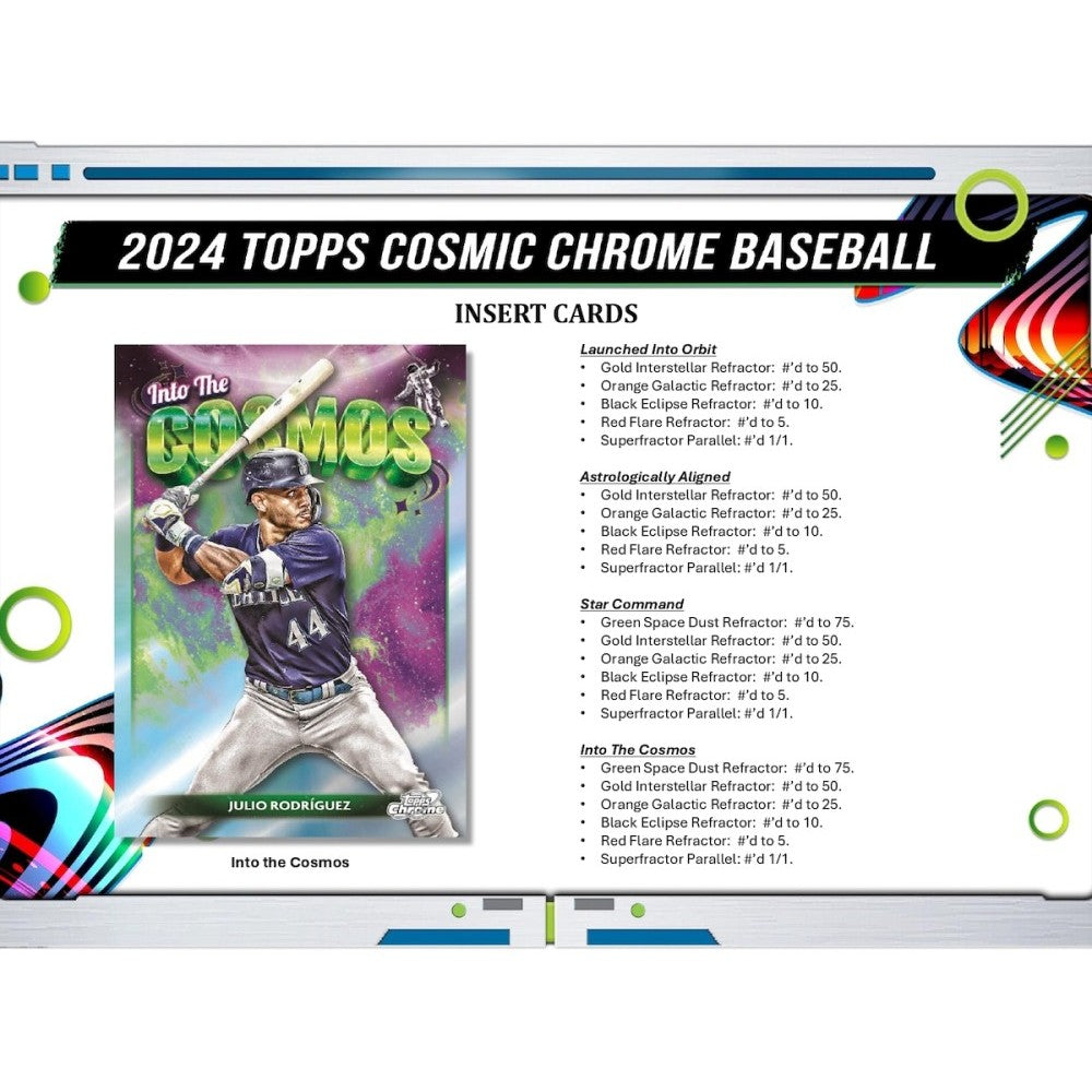 2024 Topps Cosmic Chrome Baseball Hobby 6 Box Half-Case Break #1 - PICK YOUR TEAM
