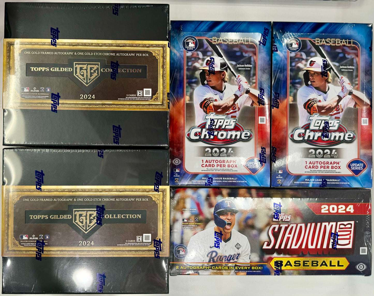 Mixer Break #10: 2024 Topps Gilded Collection Hobby x2 // 2024 Topps Chrome Update Hobby x2 // 2024 Stadium Club Hobby x1- PICK YOUR TEAM