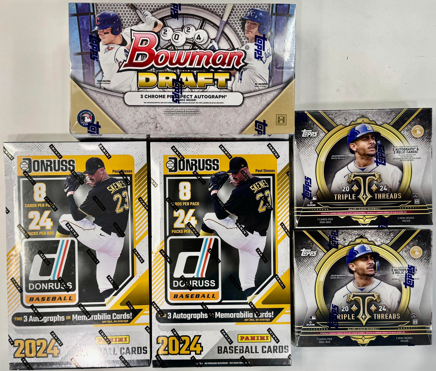 Mixer Break #17: 2x 2024 Triple Threads Hobby / 1x 2024 Bowman Draft Jumbo / 2x 2024 Donruss Hobby - PICK YOUR TEAM