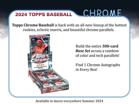 2024 Topps Chrome Baseball Hobby 12 Box Case Break #2 - PICK YOUR TEAM