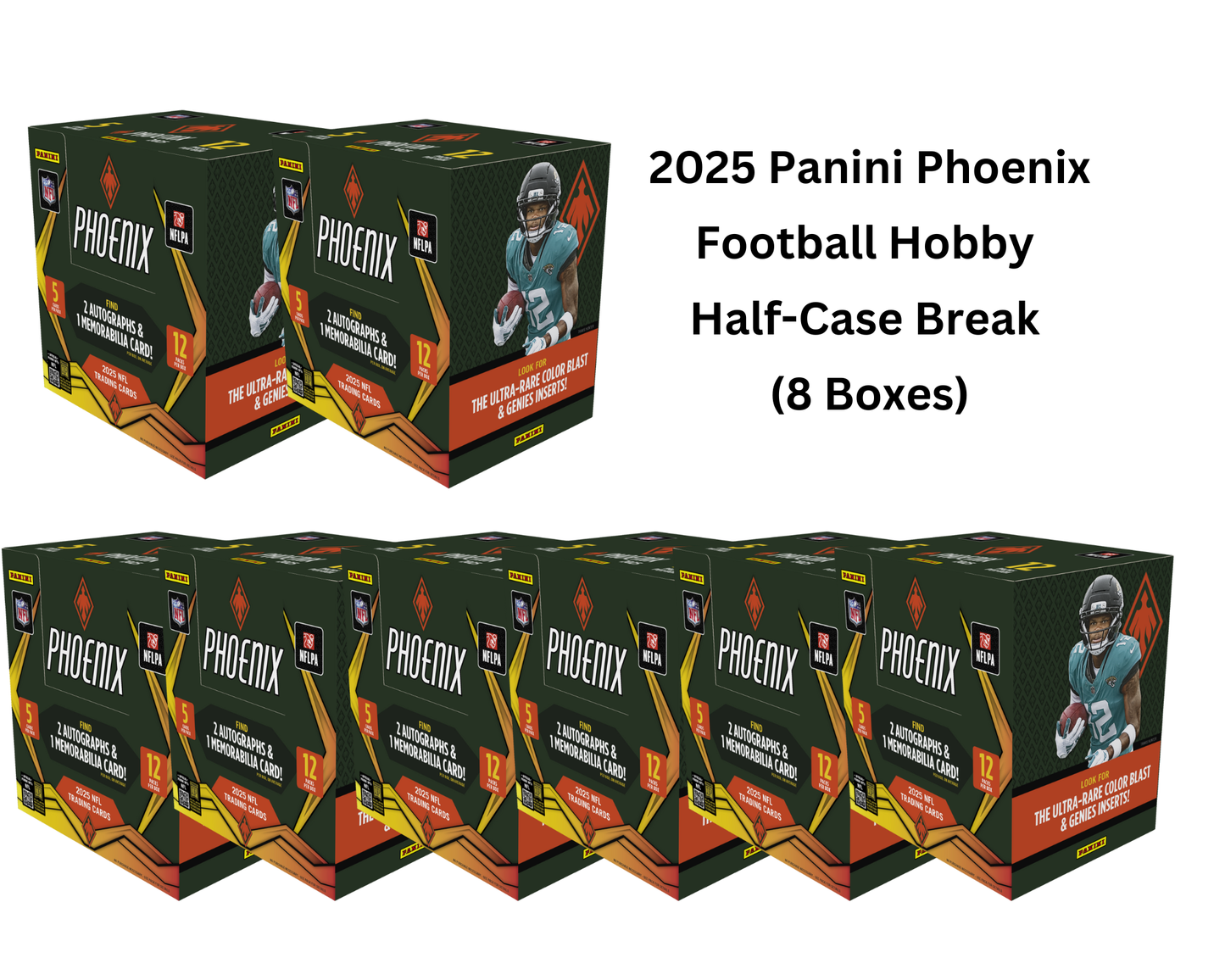 2025 Panini Phoenix Football Hobby 8-Box Half Case Break #1 - PICK YOUR TEAM