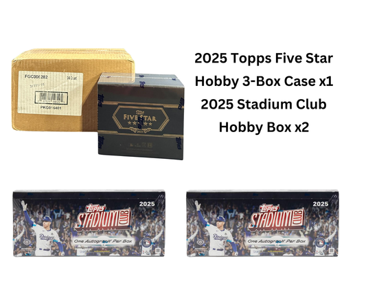 Mixer Break #66: 1x 2025 Topps Five Star 3-Box Hobby Case / 2x 2025 Stadium Club Hobby Box Break - PICK YOUR TEAM