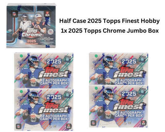 Mixer Break #71: Half Case 2025 Topps Finest Hobby / 1x 2025 Topps Chrome Jumbo Box Break - PICK YOUR TEAM