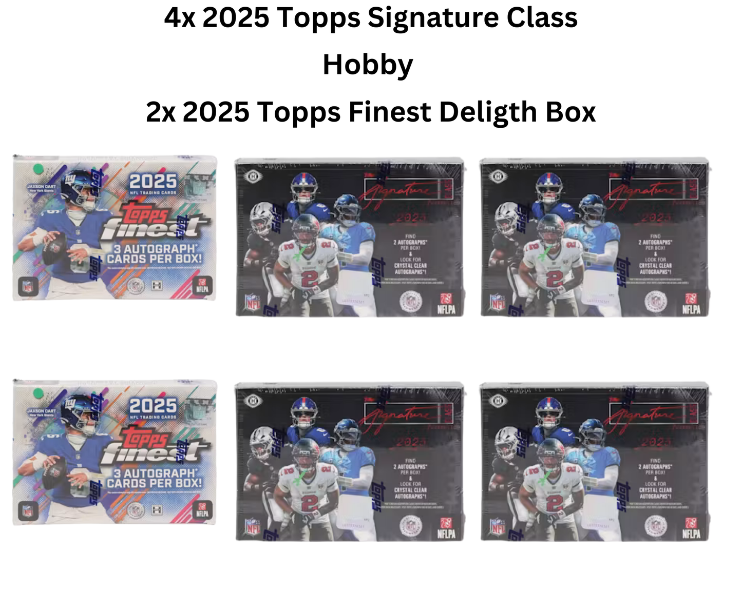 Mixer Break #73: 4x 2025 Topps Signature Class Hobby / 2x 2025 Topps Finest Delight Box Break - PICK YOUR TEAM