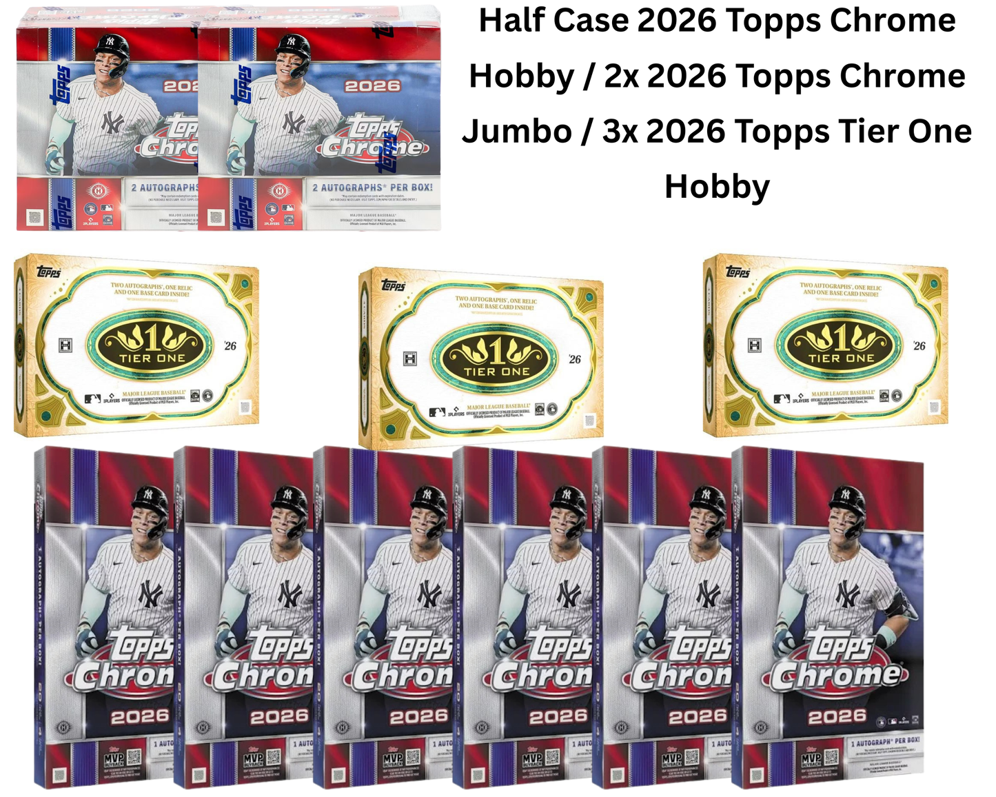 Mixer Break #79: Half Case 2026 Topps Chrome Hobby / 2x 2026 Topps Chrome Jumbo / 3x 2026 Tier One Hobby Box Break - PICK YOUR TEAM