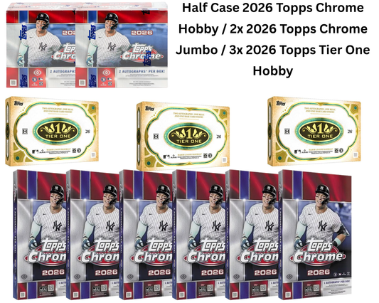 Mixer Break #79: Half Case 2026 Topps Chrome Hobby / 2x 2026 Topps Chrome Jumbo / 3x 2026 Tier One Hobby Box Break - PICK YOUR TEAM