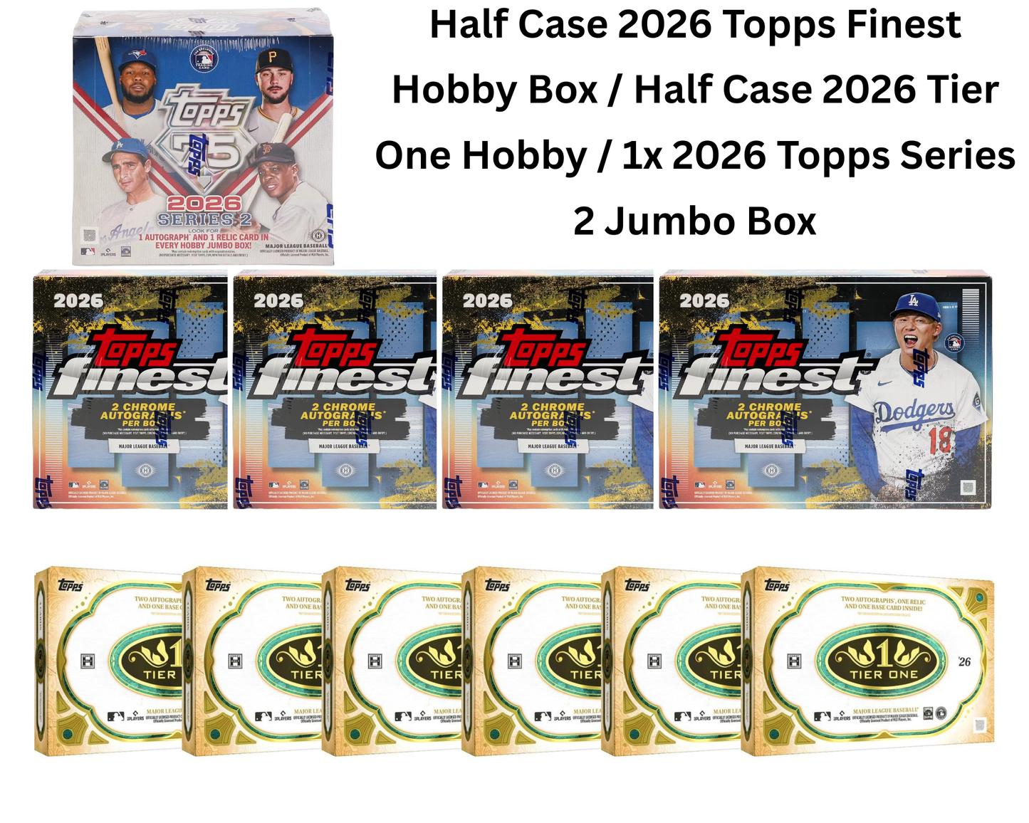 Mixer Break #77: Half Case 2026 Topps Finest Hobby / Half Case 2026 Tier One Hobby / 1x 2026 Topps Series 2 Jumbo Box Break - PICK YOUR TEAM