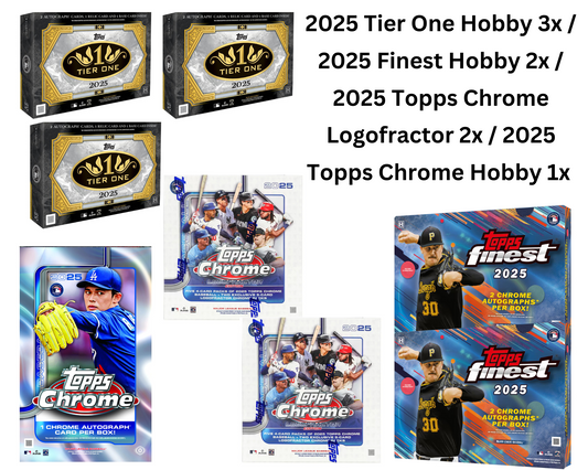Mixer Break #46: 3x 2025 Topps Tier One Hobby / 2x 2025 Finest Hobby / 2x Chrome Logofractor Box/ 1x 2025 Topps Chrome Hobby Box Break - PICK YOUR TEAM