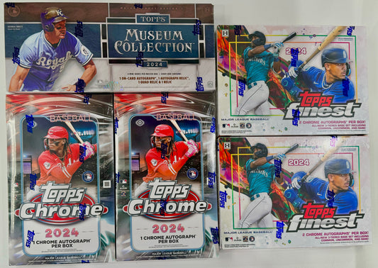 Mixer Break #2: 2024 Topps Finest x2 // Topps Chrome Hobby x2 // Museum Collection x1 - PICK YOUR TEAM