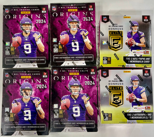 Mixer Break #6: 2024 4x Origins Football Hobby / 2024 2x Donruss Elite Football Hobby Box Break  - PICK YOUR TEAM