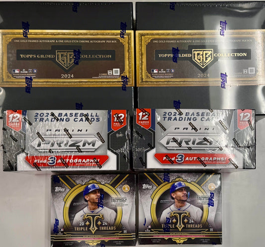 Mixer Break #15: 2024 Topps Triple Threads Hobby x2 // 2024 Gilded Collection Hobby x2 // 2024 Prizm Hobby Box x2 - PICK YOUR TEAM