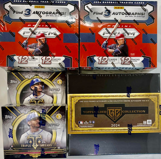 Mixer Break #14: 2024 Topps Triple Threads Hobby x2 // 2024 Gilded Collection Hobby x1 // 2024 Prizm Hobby Box x2 - PICK YOUR TEAM